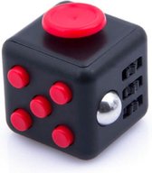 Kwalitatieve Fidget Cube / FriemelKubus | Anti Stress Speelgoed | Fidget Toy - Zwart-Rood - AWR