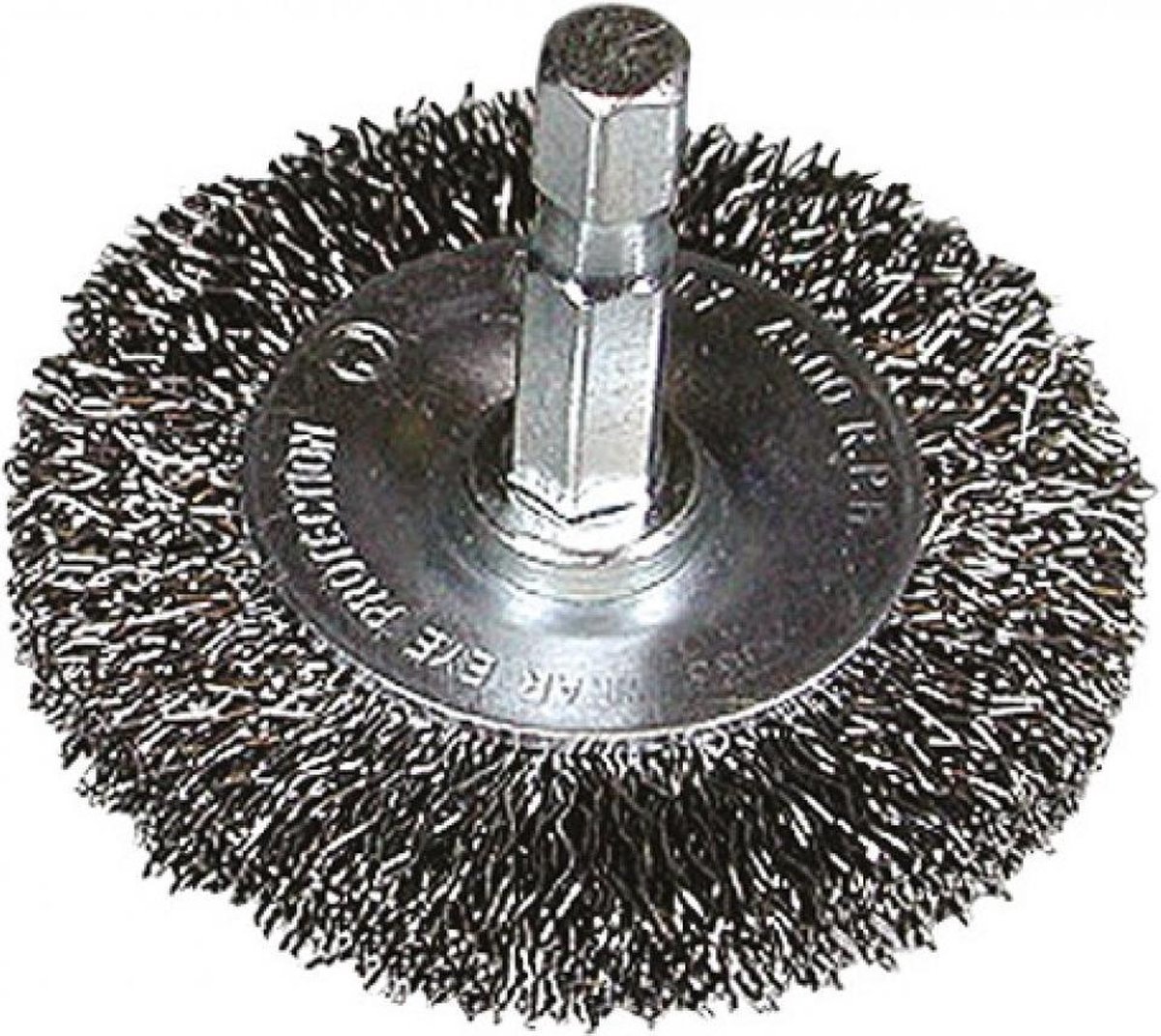 HiKOKI 751320 Rondborstel met gegolfd draad - 75mm - 1/4" zeskant - 0.3mm