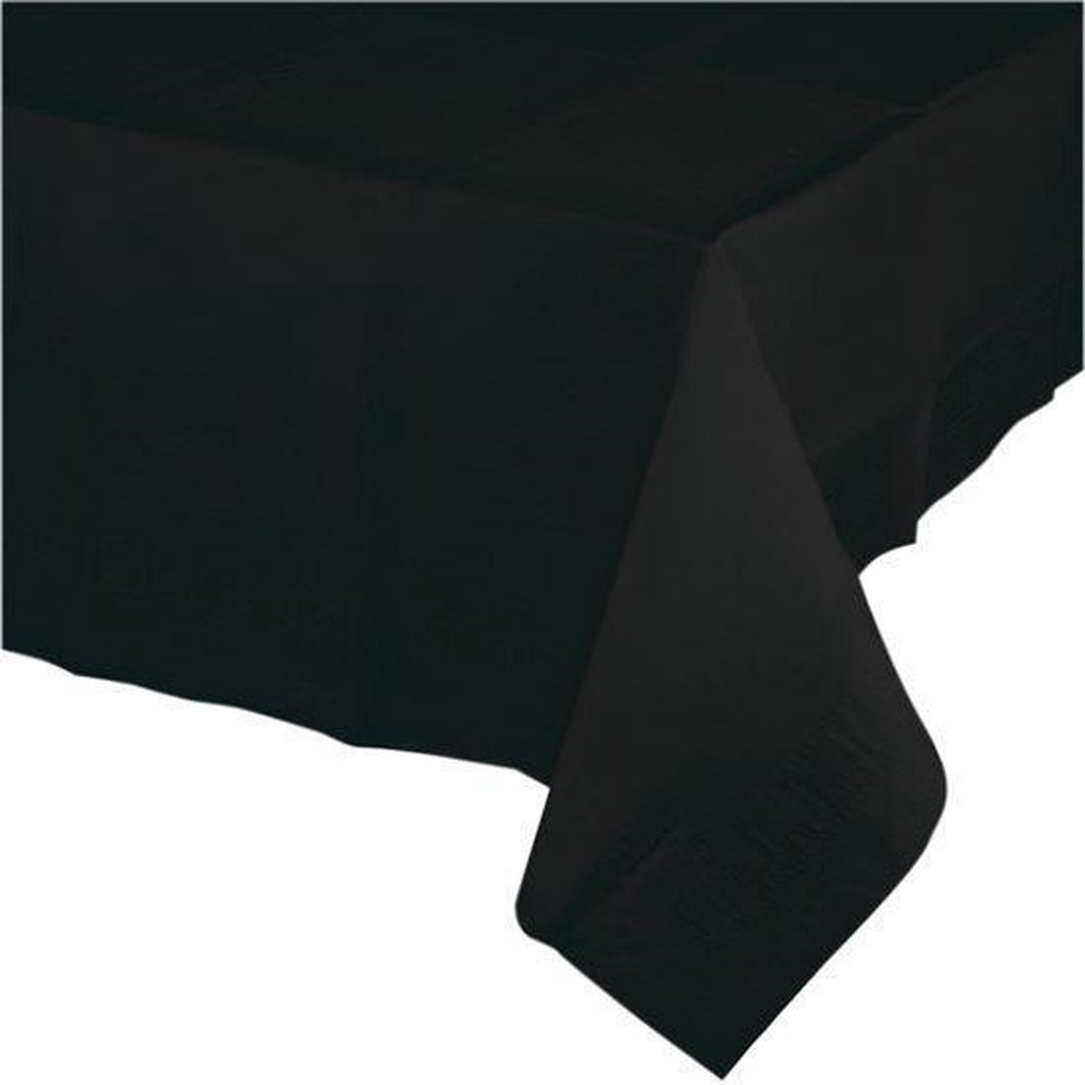Party/verjaardag Tafelkleed - zwart - 274 x 137 cm - tafellaken van papier