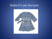 Funnies badjas met capuchon grey/blue 0-1 jaar