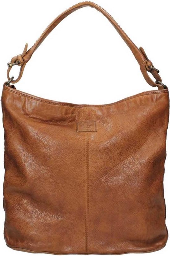 Bear Design Tess Leather Hobo Bag / Sac à bandoulière - Cognac