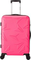Decent Harde koffer Q-Luxx 67  - roze