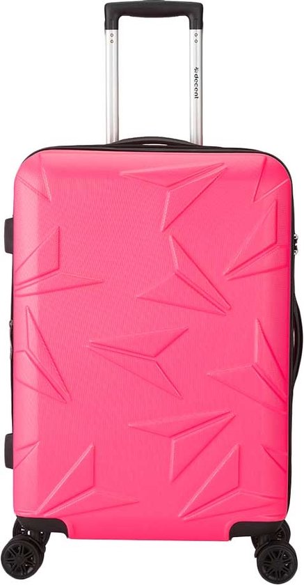 Decent Harde koffer Q-Luxx 67 - roze | bol.com