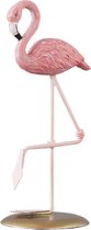 BaykaDecor - Flamingo Beeld - Woondecoratie - Elegante Geschenk - Roze Vogel Ornament - Bruiloftdecoratie - Tuindecoratie - 18 cm