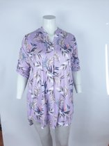 prachtig zomerse jurk maat 42-46 xl/xxl meer comfort door stretch. paars
