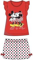 Disney Minnie Mouse set - Mickey & Minnie - rood - maat 104 (4 jaar)