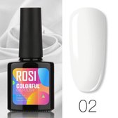 ROSI Gelpolish - Gel nagellak - Gellak - UV & LED - Wit 002 Coco White
