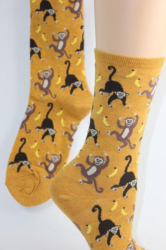 Dames sokken Socksmith spelende apen enkel vrouw | bol