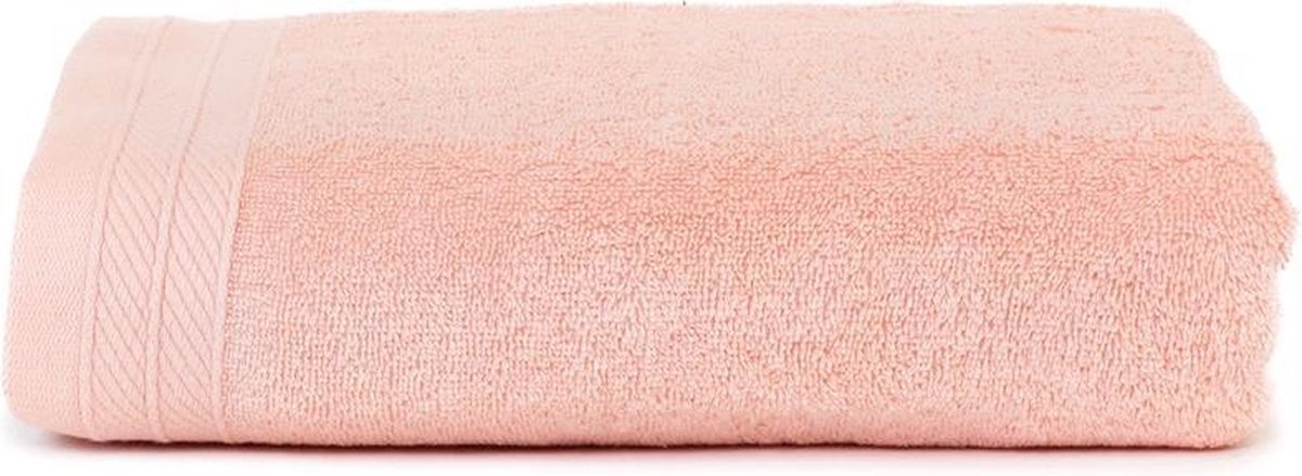 The One Organic Badlakens Zalm Roze 70x140cm 5 stuks