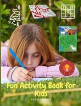 Fun Activity Book for Kids - Workbook Game For Learning, Coloring, Dot To Dot, Mazes, Word Search and More!