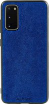 Samsung Galaxy S20 Alcantara case 2020 - Blauw