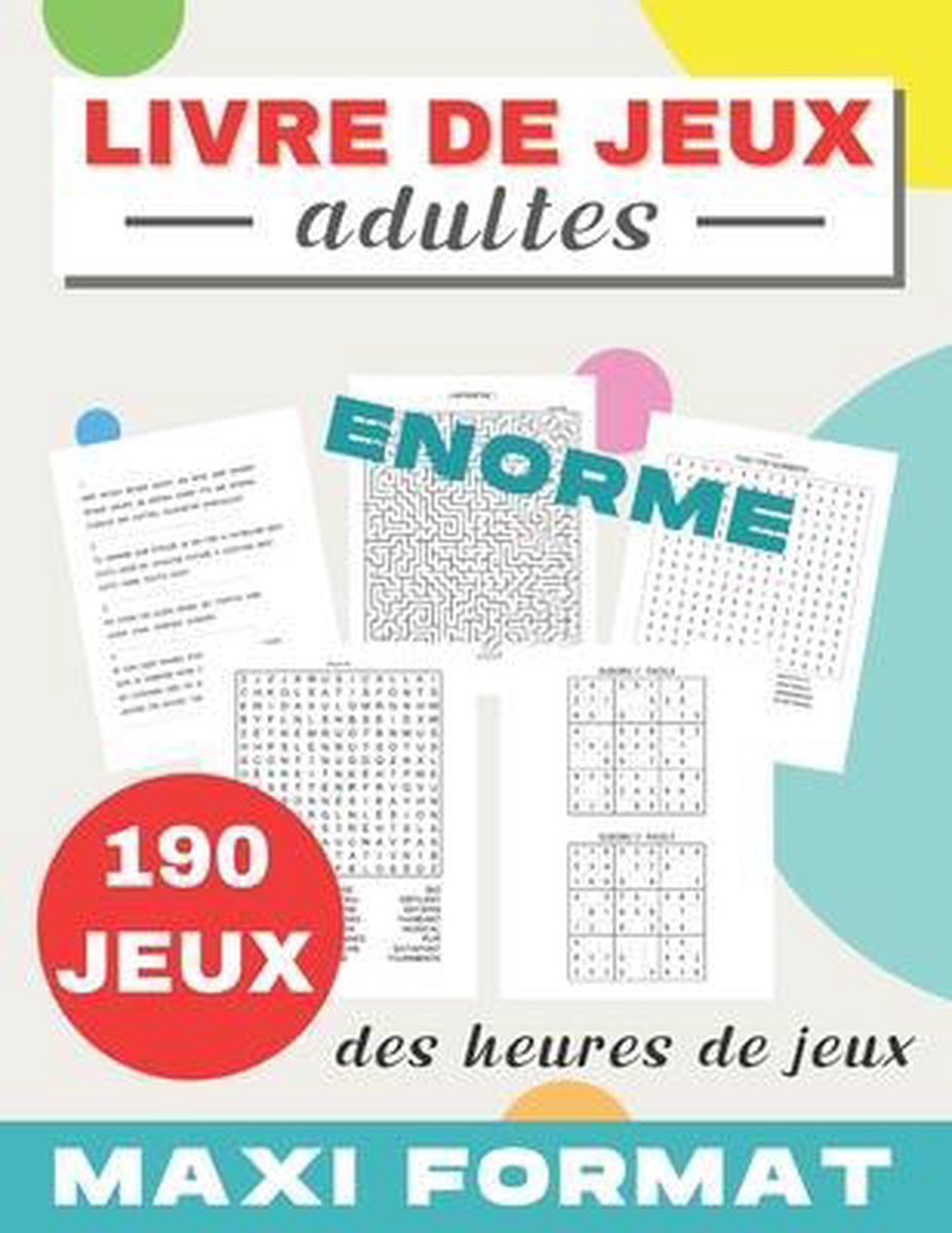 Livre de jeux adultes, Jeux A La Pelle, 9798697677384, Livres