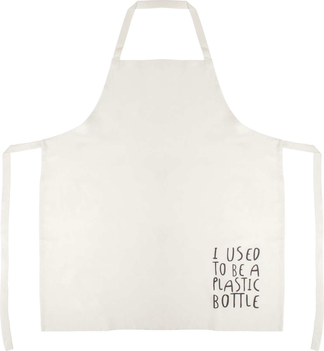 Gusta - Schort - Wit met tekst - Gerecycled