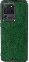 Samsung Galaxy S20 Ultra Alcantara case 2020 - Groen