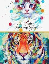 Animals coloring book: 40 Animals: A Coloring Book Featuring 40 Incredibly Cute and Lovable Baby Animals from Forests, Jungles, Oceans and Fa