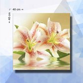 Diamond Painting Pakket Lelies Bloemen - ronde steentjes - 40 x 40 cm