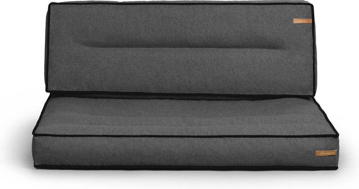 POKAR palletkussen waterdichte palletkussens palletkussen palletmeubels palletbank, zitkussen 120x80, grijs POKAR palletkussen waterdichte palletkussens palletkussen palletmeubels palletbank, zitkussen 120x80, grijs