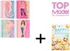 Afbeelding van het spelletje TOPModel notitieboek + Combi deal Kinderwens kaart + Gratis inpak zakje