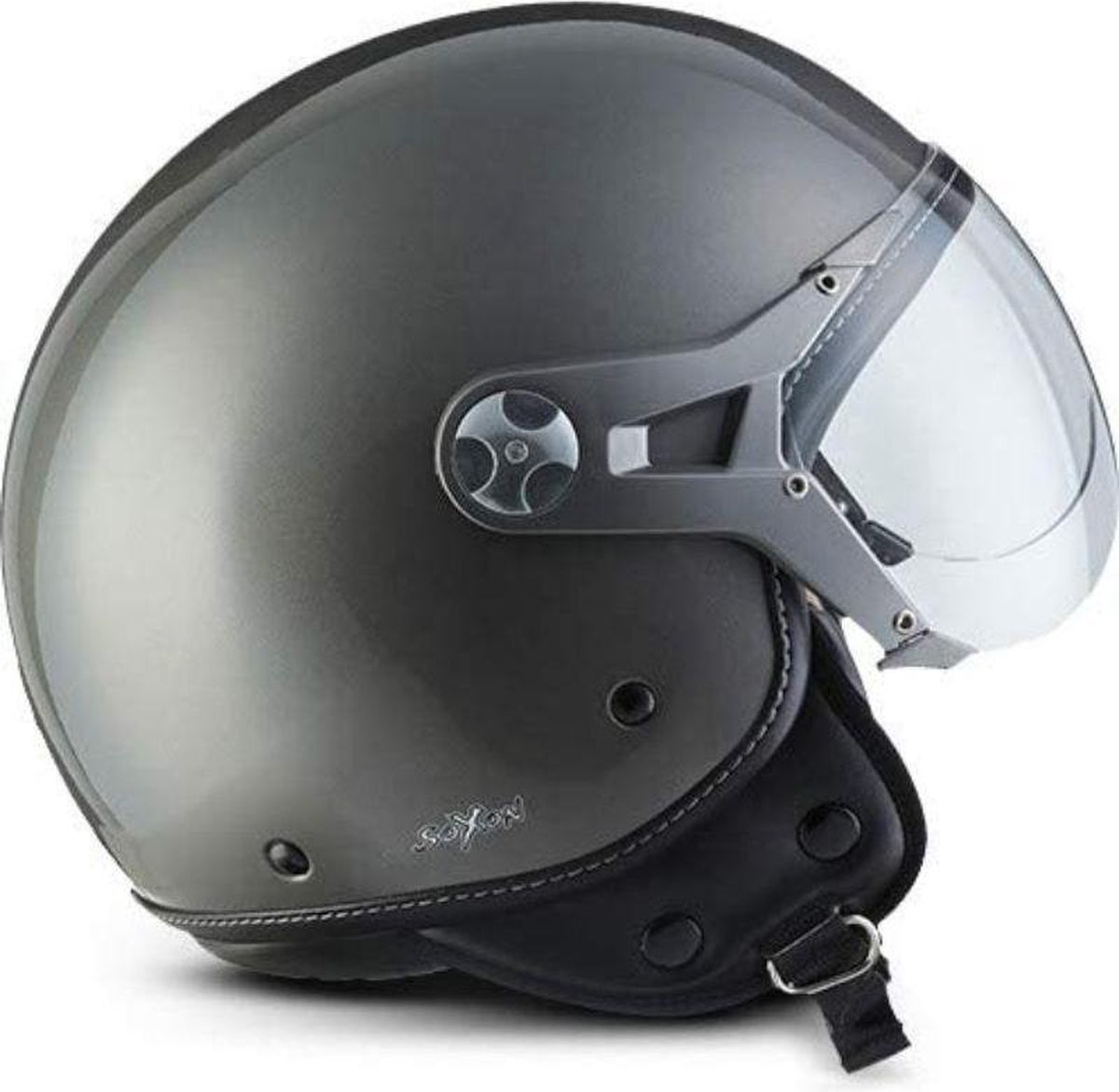 Vintage Jethelm Motorhelm Halve Schaal Bromfietshelm Vintage Jethelm Motorhelm Halve Schaal Bromfietshelm