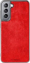 Samsung Galaxy S21 Alcantara Case 2020 - Rood