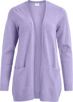 VILA VIRIL OPEN L/S KNIT CARDIGAN NOOS Lavender Dames Vest - Maat L