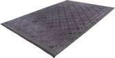 Vaderdag tip! Peri - Vloerkleed - Vintage - franjes - Tapijt – Karpet - Super zacht - 3D Effect - Wasmachine proof - 160x220 - Grafiet