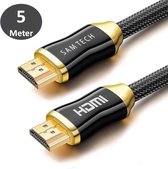 SAMTECH HDMI naar HDMI Kabel - Full / Ultra HD 60Hz - Tv / Playstation 4 / 5 / Xbox / Laptop - 5 Meter