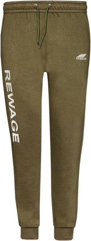 REWAGE Joggingbroek Premium Heavy Kwaliteit - Heren - Olijfgroen - S