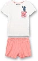Sanetta pyjama korte broek Pink Zebra 140