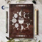 Maan Journal Notitieboek - Wicca Boek Spreuken - Hekserij Magisch Dagboek - Grimoire- Book of Shadows - SB Designs Creations