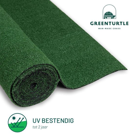 Green Turtle Kunstgras - Grastapijt 100x400cm - 8mm - Royal Melbourne - Artificieel Gras - Grasmat voor binnen en buiten
