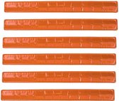 Klaparmband Oranje 22 Cm | 6 stuks