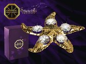 Zeester 24k verguld met Swarovski kristallen