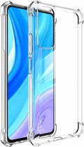 IMAK Huawei P Smart 2021 Hoesje TPU met Screen Protector Transparant
