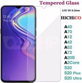 Samsung Galaxy A2Core Tempered Glass / Screen protector Glas, Glass, Beschermglas, Glazen bescherming - HiCHiCO