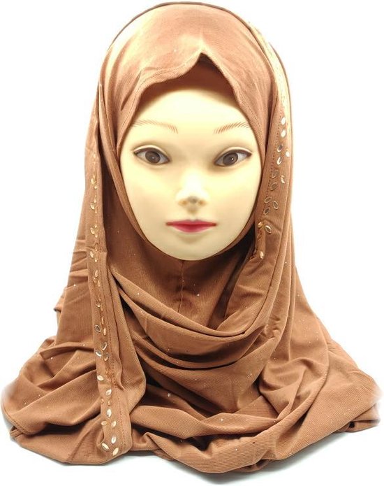 Elegante rode bruin hoofddoek, mooie hijab. | bol.com