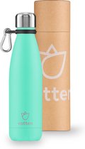 Vatten Thermosfles Turquoise + Gratis Carrier - 500ml - Isoleerfles - Thermosfles Baby