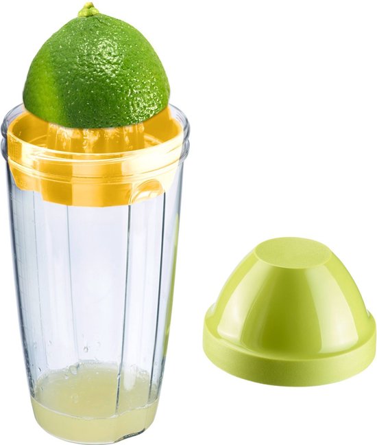 Westmark Mixbeker/shaker met citruspers en verwijderbare mengschijf, inhoud: 0,5 l, hoogte: 18,7 cm, kunststof, BPA-vrij, Press + Shake, kleur: doorzichtig/groen/geel, 30792270 van Westmark — afbeelding 5
