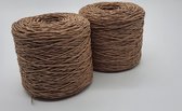 Papier garen -Camel - 2 mm - 250m - 250gr - Breien Weven Haken Punniken 100 % papier