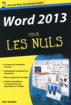 Poche pour les nuls - Word 2013 poche Pour les Nuls