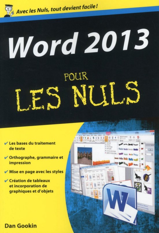 Poche pour les nuls - Word 2013 poche Pour les Nuls - cover