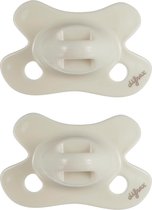 Difrax Fopspeen Newborn Natural - Crème/Popcorn - 2 stuks
