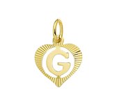 Robimex Collection Hanger Letter G in Hartje - Goud