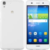 Hoesje CoolSkin3T - Telefoonhoesje voor Huawei Y6 - Transparant wit