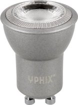 GU10 LED lamp Naos MR11 4W 2700K dimbaar alu