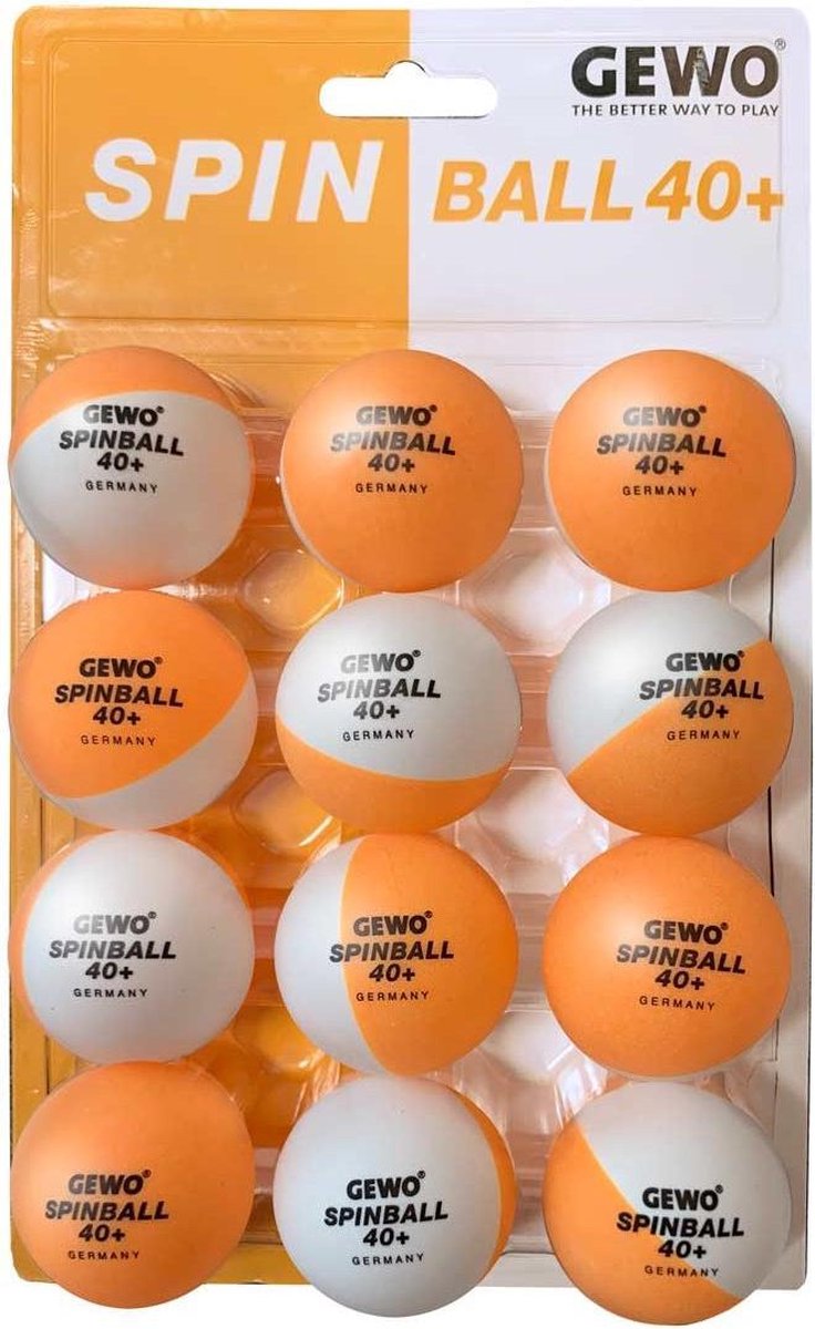 Gewo Tafeltennis Ballen Spinball 40 + - 12 Ping Pong Ballen