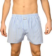 UNDERDOG - Wijde boxershort - Lichtblauw gestreept - S - Premium Kwaliteit