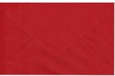 50 Luxe Enveloppen - Rood - 120x190mm - 110 grams - Gegomde puntklepsluiting