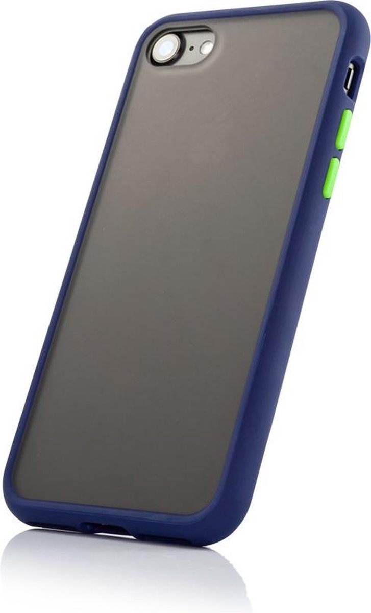 iphone 6s rubber bumper case - blauw - blackmoon