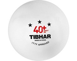 Tibhar 3*** STAR 40+ - 3 Tafeltennis ballen - Competitie - SYNTT NG - Wit